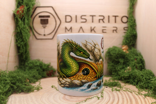 Taza Mitología Astur Cuélebre
