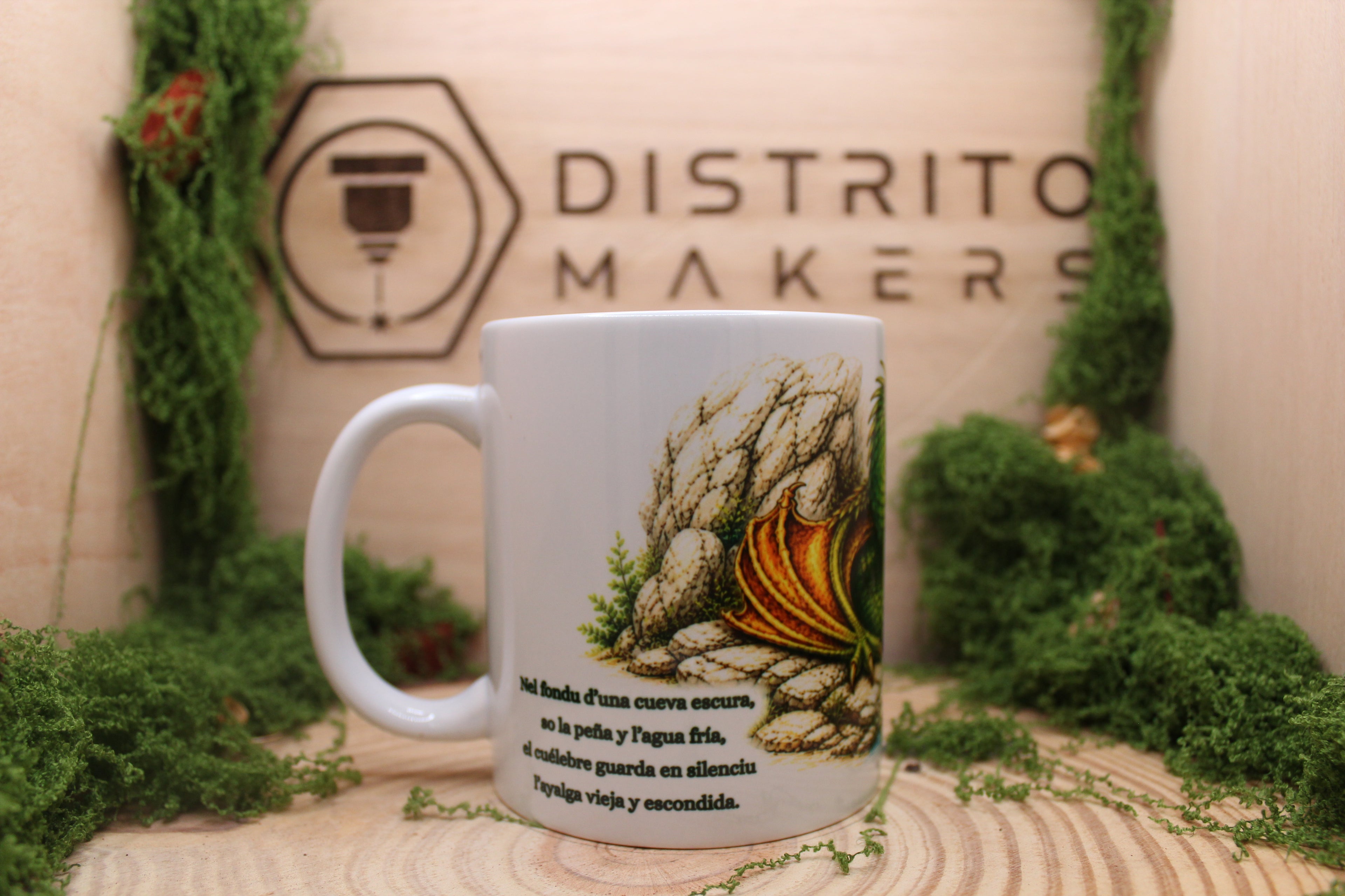 Taza Mitología Astur Cuélebre