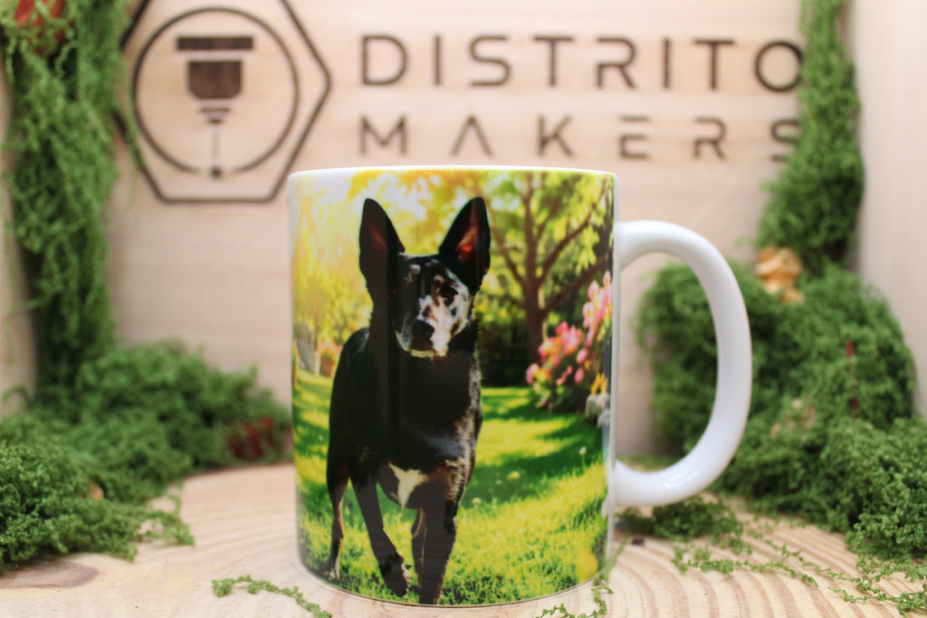 Taza personalizada de mascotas con foto y plantilla editable