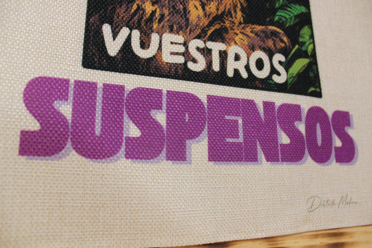 Tote Bag «Aquí llevo vuestros suspensos»